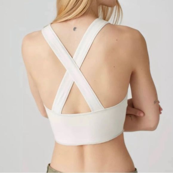 BDG Berth Strappy Bra in Cream - Picture 1 of 9